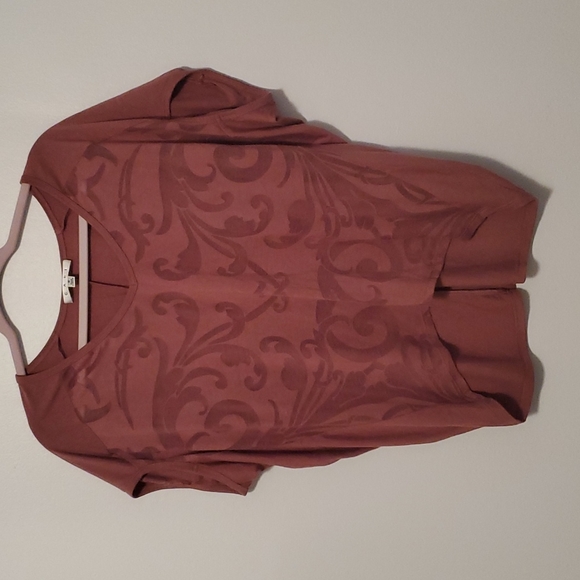 CAbi Charm Mauve Burnout Shirt- Size S - Picture 2 of 4